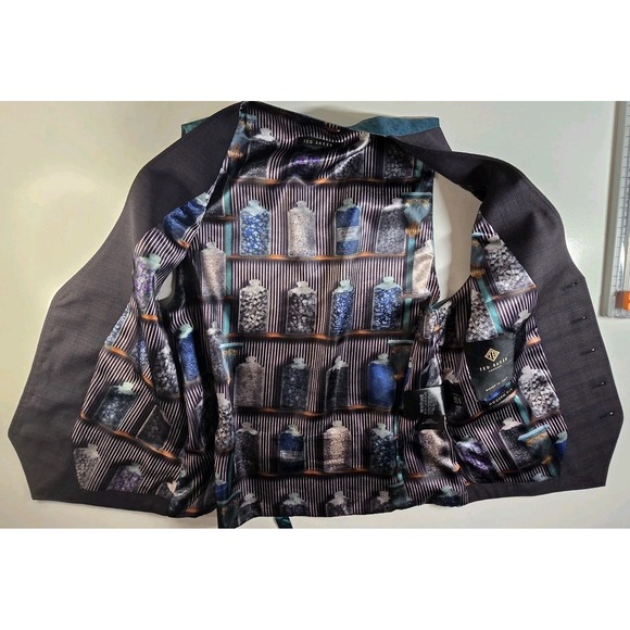 Ted Baker London Pippin W Vest Men's Size 4 (38R) | Modern Fit Wool Blend Woven - Picture 4 of 14
